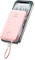 VIYISI 10000 mAh Power Bank Ultra Slim QC 22.5W Max Portable Charger Fast Charging with Built-in Type-C Cable PD 20W Compatible with iPhone 16 15 Samsung S24 S23 S22 - Pink