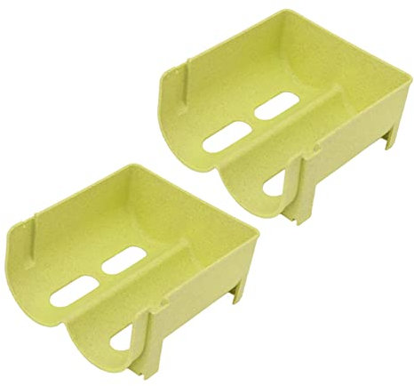Kikumi Botellero Apilable de 2 Piezas, Soporte para Botellas de Agua para Refrigerador, Organizador de Bebidas, Soporte de Plástico para Vino para Encimera de Refrigerador, Cada