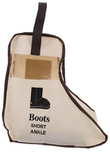 TOPBATHY 1pezzi Sacchetto Trasparente Per Scarpe e Stivali Borsa Porta Scarpe in Cotone Lino Spessa Polvere e Lavabile Per Viaggi e Uso Domestico Organizzatore Portatile