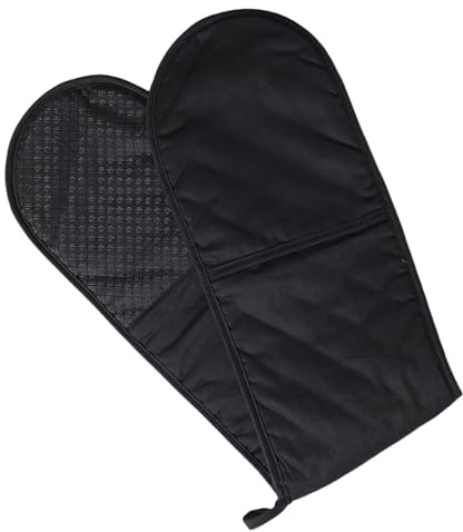 Gants de four doubles attachés, maniques résistantes à la chaleur | Gants de cuisine extra longs double pour la cuisine, la pâtisserie, le barbecue, le barbecue