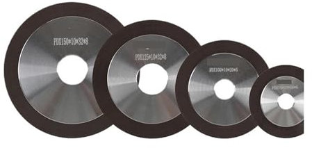 DAISHUJIE Mola abrasiva 75/100/125/150mm Piatto in Resina Mola Smerigliatrice Cerchio Disco for Utensile di Fresatura in Acciaio al Tungsteno Carburo seghe Temperamatite(240 Grit,125x32x10x8mm)