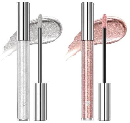 Rossetto Metallizzato Lucido, Rossetto Lucidalabbra Trucco Metallico, Rossetto Glitter Perla Diamanti, Rossetto Stella Glitterato Waterproof, Rossetto Glitterato con Brillantini, lipstick lipgloss