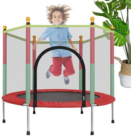 Trampolin Kinder, Kinder Trampolin | Kindertrampolin im Freien,Kinderspielzeug für Kinder für Zuhause, 55 -Zoll -Sprungunterhaltungsausrüstung