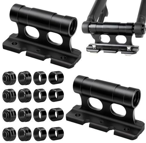 peiyee 2 Stück Gabelhalterung Fahrrad, Auto Fahrrad Dachträger Gabelhalterung, Fahrrads Gabelträger mit Festem Clip, Fahrradgabel aus Aluminiumlegierung, Vielseitiger Fahrradblock