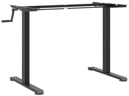 Eleganz Höhenverstellbarer Schreibtischgestell aus pulverbeschichtetem Stahl für Sitz-Steh-Arbeitsplätze im Großraumbüro (94-135x60x70-114 cm) - stabil, langlebig & ergonomisch