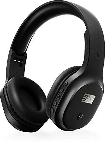 Jrudjsnhhty Auriculares de Radio FM PortáTiles Auriculares InaláMbricos con Bluetooth Radio FM para Trotar, Cortar el CéSped, Andar en Bicicleta, Receptor FM
