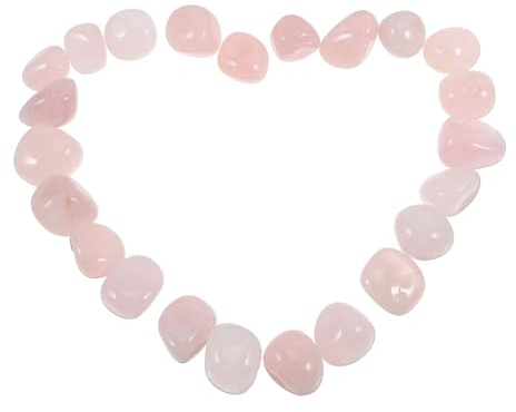 TOYANDONA 300g Pink Crystal Jewelry Natural Tumbled Quartz Bulk Stones for Plant Pots Vase Fillers Outdoor Garden Landscaping Crafts