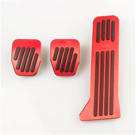 Cuscinetti per pedali per auto compatibili con Mazda 2 3 6 per Dome BM GL GJ CX-5 CX5 KE KF CX3 CX7 CX8 CX9 Car Accelerator Footrest Brake Frizione Pedale Copertura Auto Pedale (LHD MT 4 pezzi) (MT 3