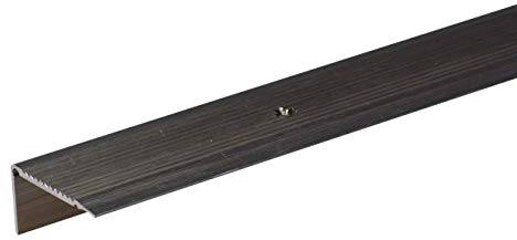 Alberts 484026 Perfil de protección para borde de escalón Aluminio, anodizado en tonalidad de bronce 1000 x 45 x 23 mm