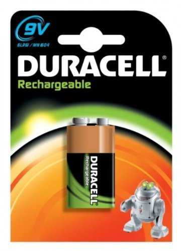 Duracell rechargeable Batteries pp3 9v