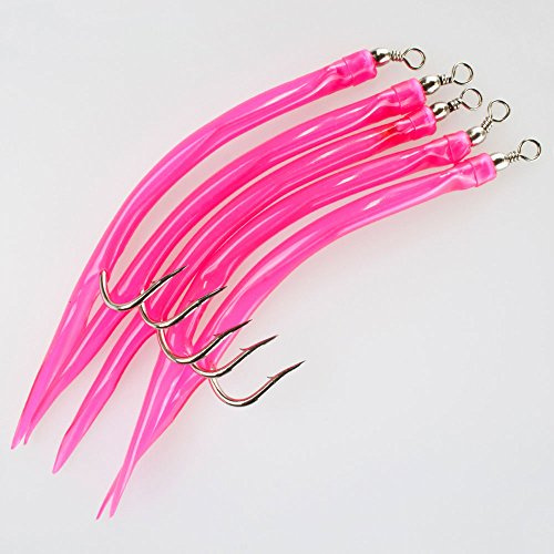 Team Deep Sea Pro Gummi Makk 12/0 5 Stück Hot Pink