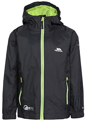 Trespass Qikpac Jacket Vestes coupe-pluie Homme Noir FR : XL (Taille Fabricant : 11/12)