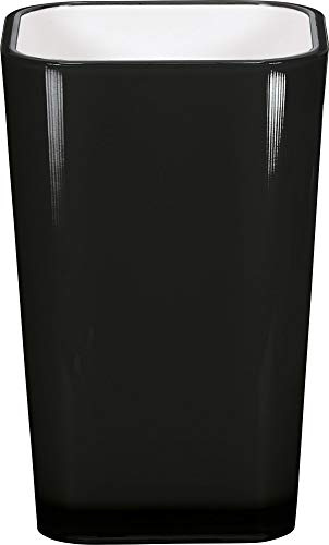 Kleine Wolke 5061926852 Zahnputzbecher Easy, Accessoires, schwarz, 40x30x10 cm
