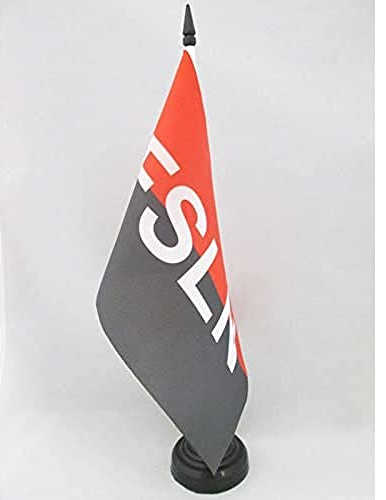AZ FLAG bordsflagga Nicaragua FSLN 21 x 14 cm - liten kontorsflagga nationell frisättning sandinist framsida 14 x 21 cm