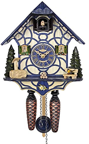 HerrZeit by Adolf Herr Quartz Cuckoo Clock - Magic Blue AH 34 QM