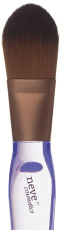 Neve Cosmetics pennello viso a lingua di gatto adatto a correttore e fondotinta | Crystal Base