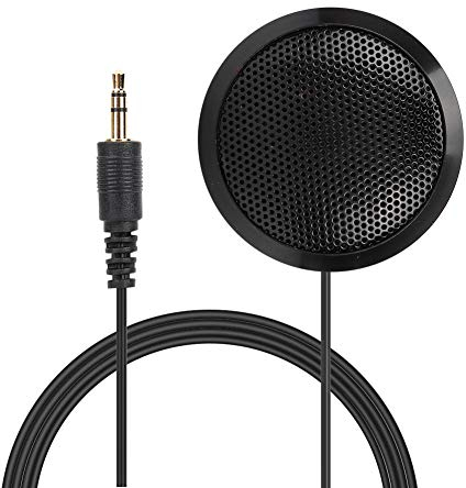 Microphone de conférence, microphone PC USB omnidirectionnel 360 °, microphone d'ordinateur de bureau avec 2 mètres de câble pour conférences de bureau, Skype, réunions en ligne, jeux, chats vidéo /