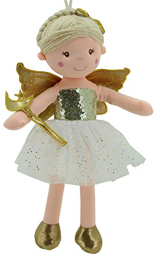 Sweety Toys 11780 Stoffpuppe Fee Plüschtier Prinzessin 45 cm Gold
