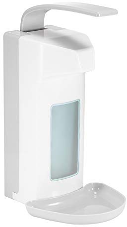 Konesky 1000ml Manueller Seifenspender, Wandspender Seifenspender Desinfektionsspender, No Touch Kunststoff Dosierpumpe für das Zuhause Büro Schule Krankenhaus