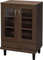 Iris Ohyama, Aparador con cajones y baldas / vitrina de madera / armario con puertas, Diseño,Ajustable en altura cada 3,2 cm, Cocina, sala - Cabinet - KBN-9390 - Roble