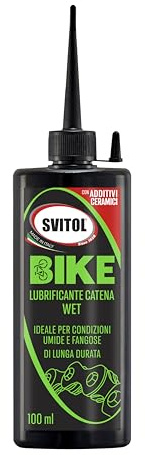 SVITOL Lubrificante Catena Wet, Speciale Giro d'Italia, Lubrificazione Duratura, Proprietà Anti Usura, Ideale per E-Bike, 100 ml