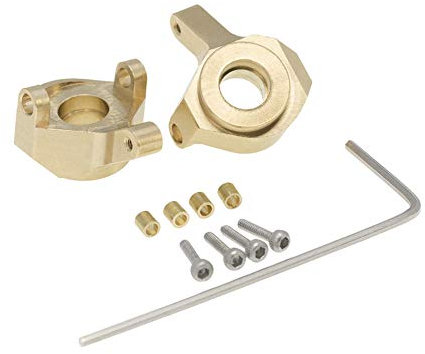 DollaTek 2PCS Brass Steering Knuckle Cup for SCX24 90081 RC Car Vehicles Model Spare Parts