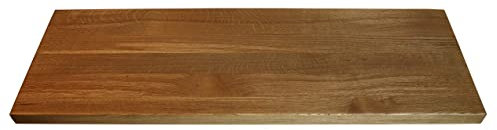 Gradini in legno rovere massello, per scale da interno dello spessore di 38-40 mm, larghezza 30 cm, verniciato naturale (70 CM)