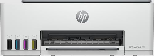 HP SmartTank 580 All-in-One Printer - A4 Color Ink, Print/Copy/Scan, Manual Duplex, WiFi