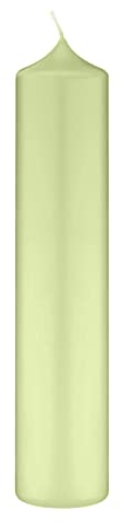 Altarkerzen (10% BW Anteil) (Bienenwachs Kerzen Kiwi 250 x Ø 50 mm, 4 Stück, Kerzen mit Dornbohrung in RAL Kerzengüte Qualität