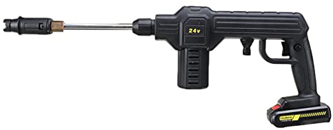 Idropulitrice a Batteria, Idropulitrice ad Alta Pressione Autoadescante 24V Alimentata a Batteria Ricaricabile per Autolavaggio e Pavimenti del Giardino di Casa, Due Batterie