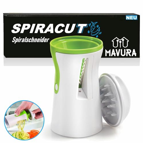 SPIRACUT Julienne Spiralschneider Gemüseschneider Gemüsespaghetti, Gemüseschäler Gemüse Schneider Schäler Hobel Zoodle Gemüsehobel