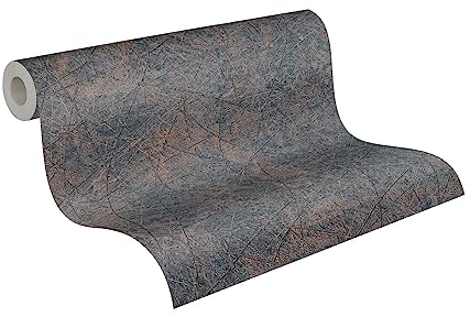 A.S. Création Livingwalls Travel Styles Vliestapete - Tapete mit Farbstreifen in Schwarz und Bronze - orientalische Wandtapete für verschiedene Räume in 10,05 m x 0,53 m