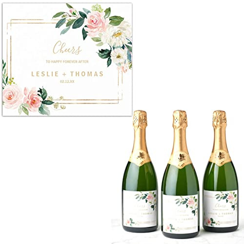 étiquette Bouteille Champagne Personnalisée,20 Paquets,étiquette Personnalisée Bouteille Mariage,Étiquettes Photo Personnalisées,cadeau Personnalisé Mariage (E)