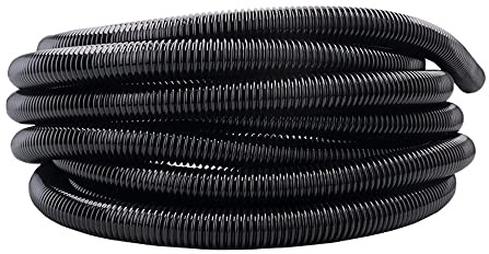 MOCNT Split Loom Wire Auto Split Loom Tubing Wire Conduit Polyethylene Corrugated Flexible Tube Cable Management Sleeve Protection Pipe Cable Tidy Organiser 18mm 15meter