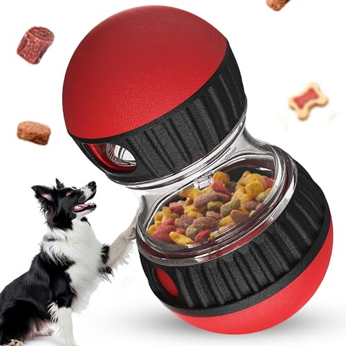 TRECKPET Verbesserter Leckerli-Spender für Hunde, Premium-Hunde-Leckerli-Ball, Leckerli-Spielzeug, Hunde-Puzzles für intelligente Hunde, Futterspender, geeignet für interaktive kleine, mittelgroße und