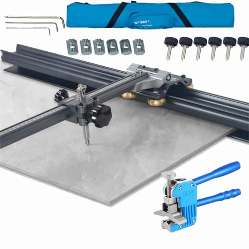 Tagliapiastrelle Manuale, tagliapiastrelle Professionale di Grande Formato, tagliapiastrelle a Doppia Pista per Il Taglio di Piastrelle di Grandi Dimensioni