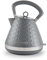 Morphy Richards Vector Pyramid Kettle, 1.5L 3kW Rapid Boil, Anti Limescale Filter, Boil Dry Protection, Water Window, Pull Ring Removeable Lid, 360 Cordless Base, Grey, 108135