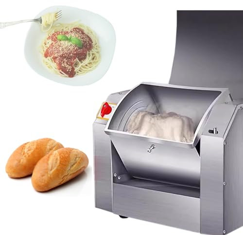 Commercial Kneading Machine Electric Stand Mixer, Kitchen Dough Mixer, Stainless Steel Flour Mixer, Suitable for Bakery, Pizza Shop