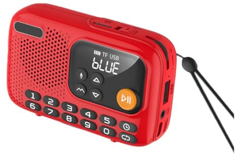 Louttary Enceinte Bluetooth Portable avec Enregistreur Radio FM et Écran LED, Supportant Les Cartes TF et Les Clés USB, pour Une Utilisation à Domicile et en Extérieur.