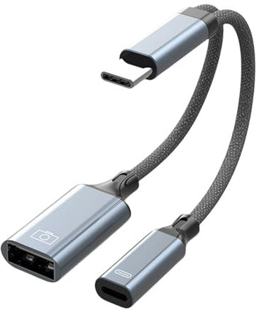 Sbshiouu USB Type C Charging Music Adapter Power Delivery Braide Cable Compatible For Phone Devices Fast Charging Cord
