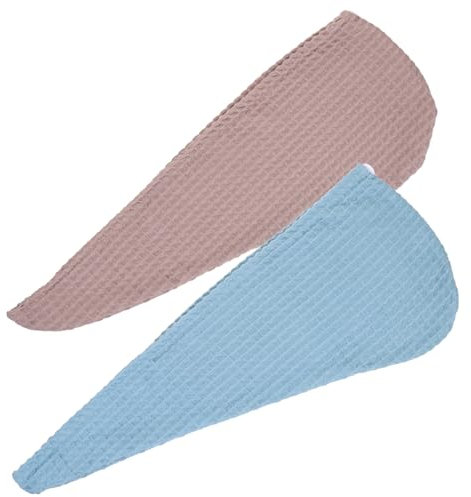 VICASKY 2 panni per capelli turbante ad asciugatura rapida da donna, in microfibra, assorbe l'acqua per avvolgere i capelli
