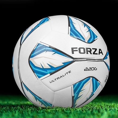 FORZA Lite & UltraLite Fußball [Größen 3,4 und 5] | Leichter Trainingsball für Jugendliche und Verletzungsrehabilitation | Ball mit geringem Aufprall für Übungen und Erholung von Schulen