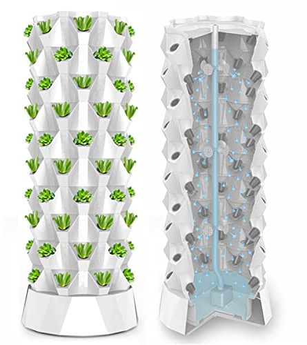 Tour hydroponique, système de Culture hydroponique Vertical d'intérieur, kit de Culture, Tour de Culture Multicouche pour Herbes, Fruits et légumes