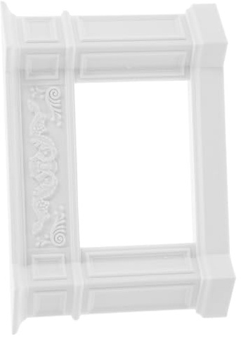 FRCOLOR Décoration De Cheminée Rétro Petite Fausse Cheminée Jouets De Meubles De Maison De Poupée Mini Miniatures Maison De Poupée Décor Miniature Plastique Blanche