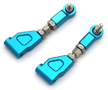 PLOQAZEH For HNR H9802 H9803 1/10 Metal Rear Upper Rocker Arm Components Remote Control Car Upgrades Replacements Accessories RC Car Upgrade Part(Blue)