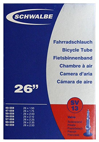 Schlauch Fahrrad Schwalbe 26 MTB mit Sclav. franz. Ventil SV13 - werkstattverpa
