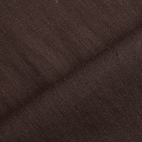Holmar - Leinen Stoff Meterware - 100% Leinen - vorgewaschen (dunkelschoko)