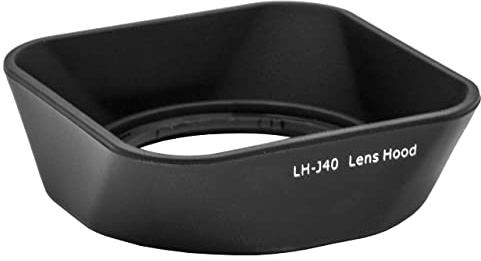 vhbw plastica paraluce parasole 37mm nero compatibile con obiettivo sostituisce Olympus LH-40