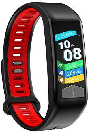 HPYHPY Fitness smart bracelet waterproof heart rate ECG monitor shows weather body temperature