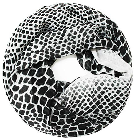 Glamexx24 Damen Schal Leo Muster Langschal Loop Schlauchschal Tuch XXL Loopschal Mädchen Animal Print Tuch
